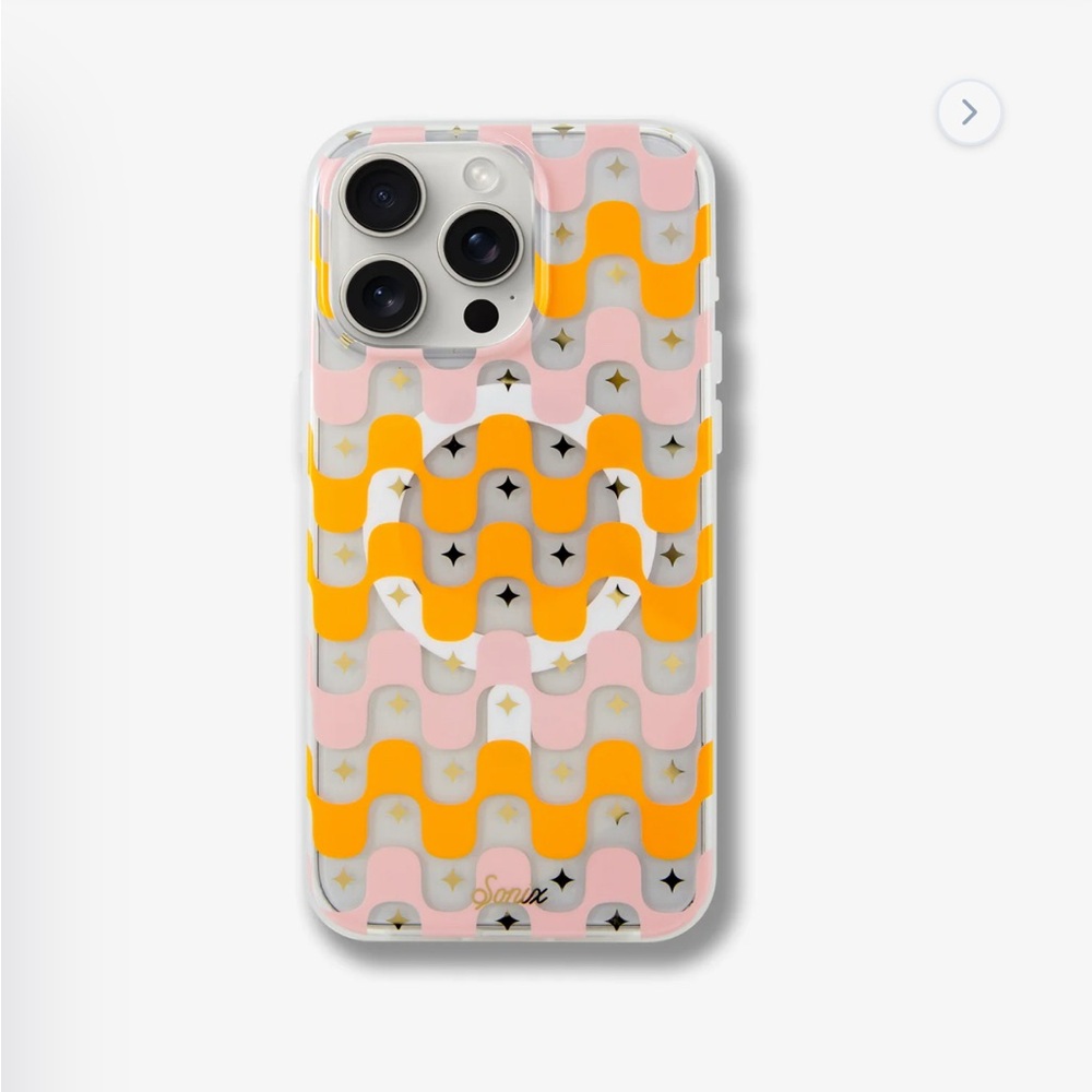Sonix Orange and Pink Geometric iPhone Case